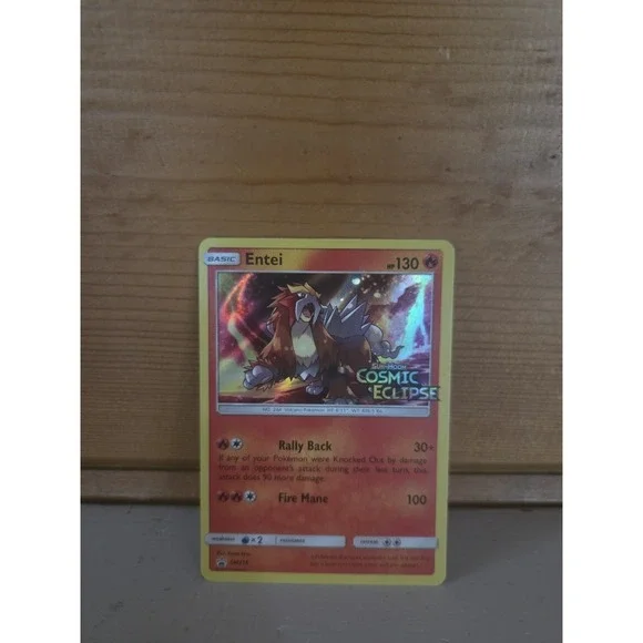 Entei Prerelease Promo Holo SM219 SM 130 HP Basic Ryuta Fuse Pokemon TCG EN