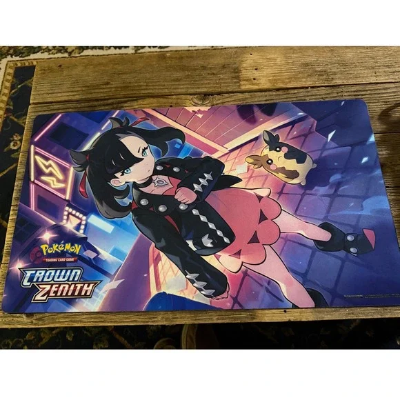 2023 Pokemon TCG Crown Zenith Marnie Morpeko Playmat TCG Accessory Multi Color