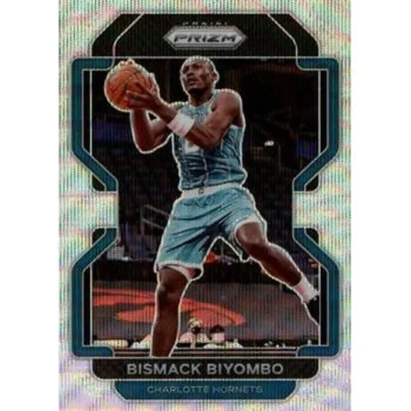 2021-22 Panini Silver Prizm Bismack Biyombo 195 Charlotte Hornets