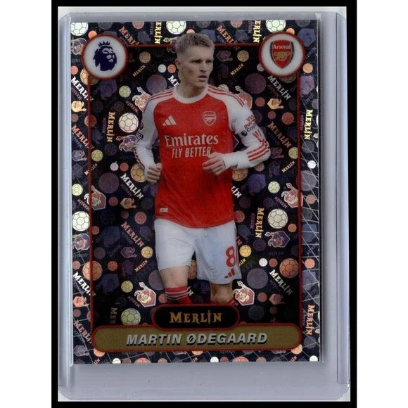 2026 Merlin Premier League Martin Ødegaard #13 Arsenal Vintage Merlin Refractor