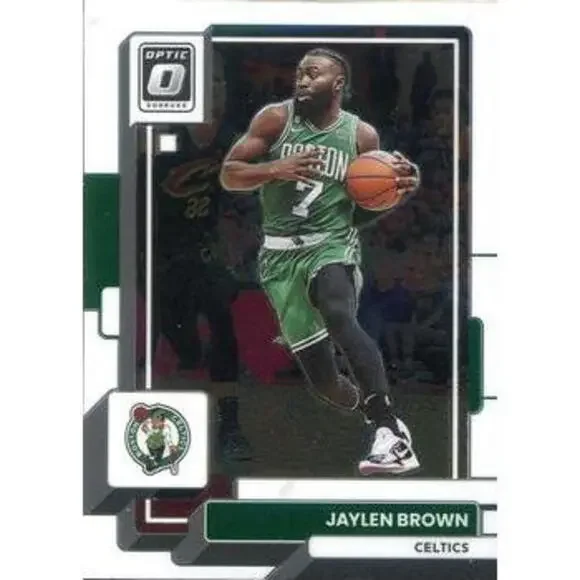 2022-23 Panini Donruss Optic Jaylen Brown Purple Shock #32 Boston Celtics