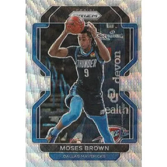 2021-22 Panini Silver Prizm Moses Brown 173 Dallas Mavericks