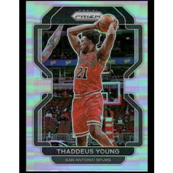 2021-22 Panini Silver Prizm Thaddeus Young 118 San Antonio Spurs