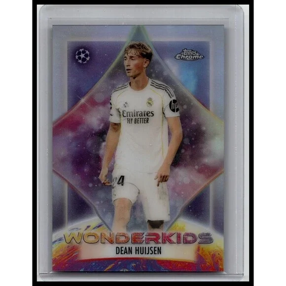 2025-26 Topps Chrome UEFA Dean Huijsen #WK-6 Real Madrid CF Wonderkids
