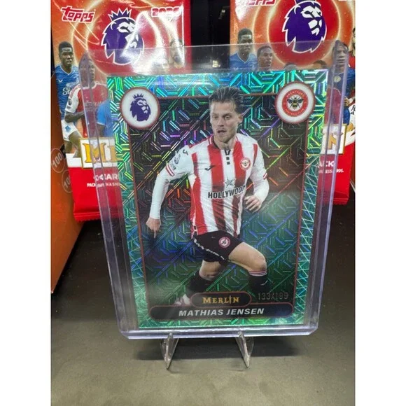 2026 Topps Merlin Premier League #31 Mathias Jensen, Brentford mojo /199