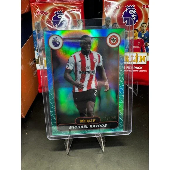 2026 Merlin Premier League #37 Michael Kayode, Brentford halo Refractor /199
