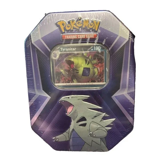 Tyranitar Triple Whammy Collectors Tin - Pokemon TCG - Factory Sealed New