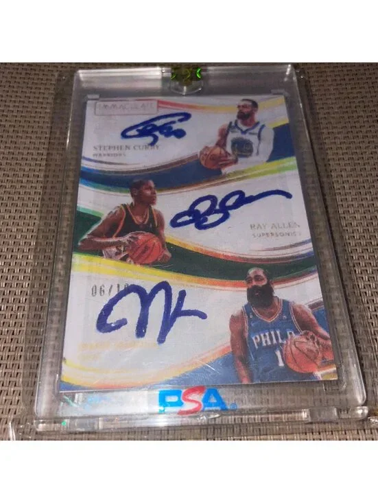 CURRY HARDEN ALLEN TRI-AUTO FACSIMILE NOVELTY (ENCASED)