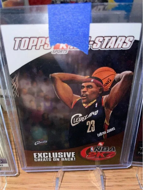 Lebron James TOPPS 2K ALL-STARS Exclusive HOLO VTG 23 Cavs Card