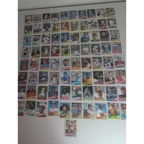 Mixed Lot Of 81 Gradable Baseball Cards 1985 Topps Superstars Nolan Ryan More!