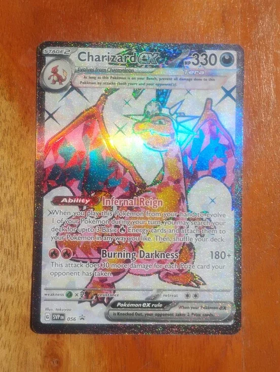 Mint 2023 Holo Full Art Charizard EX Scarlet and Violet Promo Pokemon Card