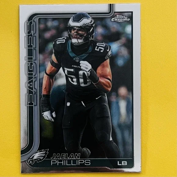2025 Topps Chrome NFL Football Jaelan Phillips‎ #192 Philadelphia Eagles