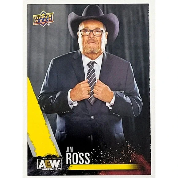 2021 UPPER DECK AEW JAZWARES UNMATCHED YELLOW‎ PARALLEL - JIM ROSS