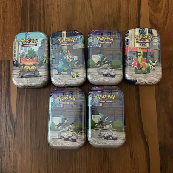Lot of 6 Pokémon TCG Lumiose City Mini Tins
