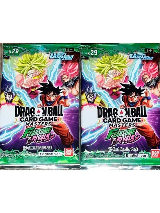 2x New Dragon Ball Super Fearsome Rivals Booster Pack