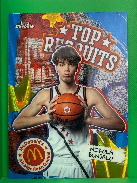 2025 Topps Chrome Mcdonald's All American - Top Recruits Niko Bundalo #TP-14...