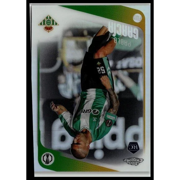 2025-26 Topps Chrome UEFA Pablo García #174 Betis Refractor Rookie