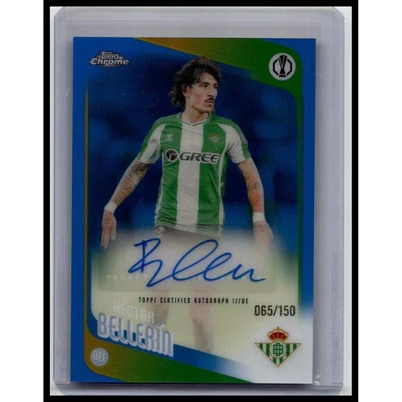2025-26 Topps Chrome Héctor Bellerín #CA-HB Betis Chrome Auto Blue #/150