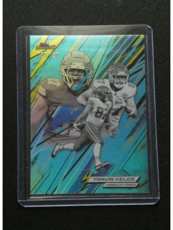 2025 Topps Finest Travis Kelce Power Kings #PK-8 Jersey Number Match 87/150