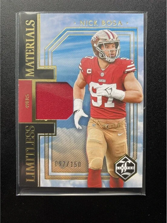 2023 Panini Limited - Limitless Materials Nick Bosa Jersey Number Match 97/150