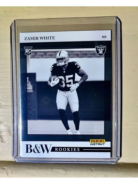 Zamir White 2022 Panini NFL Black & White Rookies #33 Football Card 1 of 649