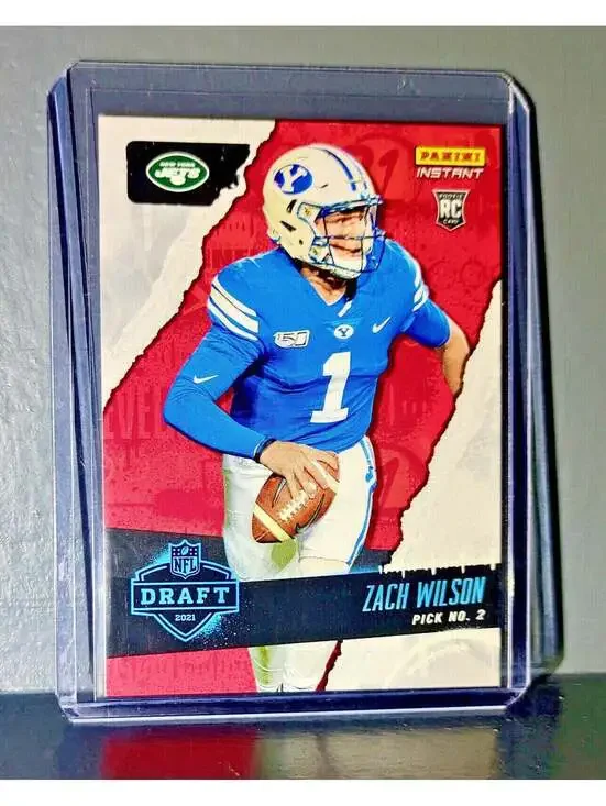 Zack Wilson 2021 Panini NFL Instant Draft Night #2 Rookie Card 1 of 2894