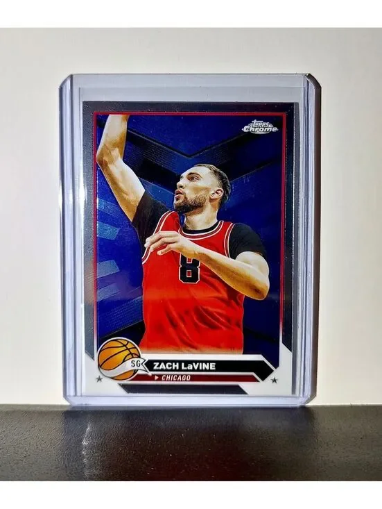 Zach LaVine 2023-24 Topps Chrome NBA #55 Card Chicago Bulls