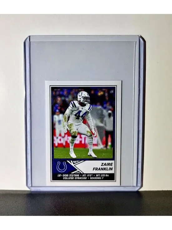 Zaire Franklin 2024 Panini NFL Sticker #197 Indianapolis Colts