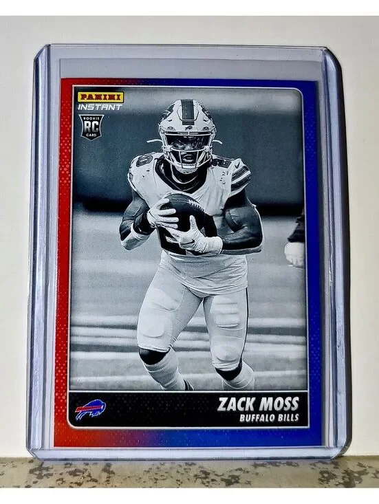 Zack Moss 2020 Panini NFL #24 Black and White Rookies Card Bills 1 of 518