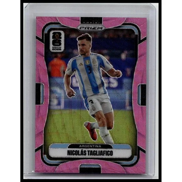 2026 Panini Prizm World Cup Nicolas Tagliafico #18 Argentina Pink Wave Prizm /45