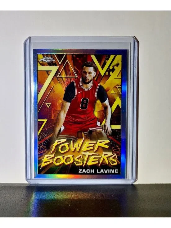 Zach Lavine 2023-24 Topps Chrome NBA #PB-3 Power Boosters Refractor Card Bulls