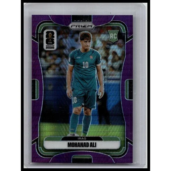 2026 Panini Prizm FIFA World Cup Mohanad Ali #456 Iraq Purple Hyper Prizm /299