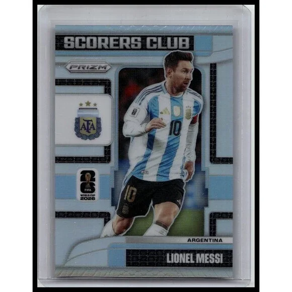 2026 Panini Prizm World Cup Lionel Messi #15 Argentina Scorers Club Silver Prizm