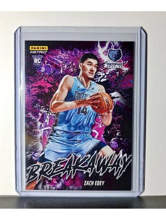 Zach Edey Rookie 2024-25 Panini NBA #9 Breakaway Card Grizzlies 1/1355