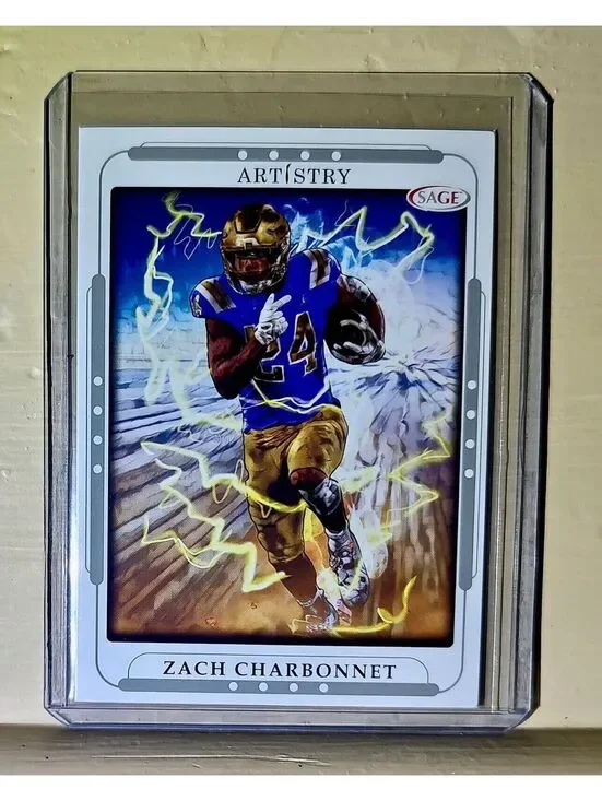 Zach Charbonnet 2023 SAGE NFL Artistry Football #127 Card