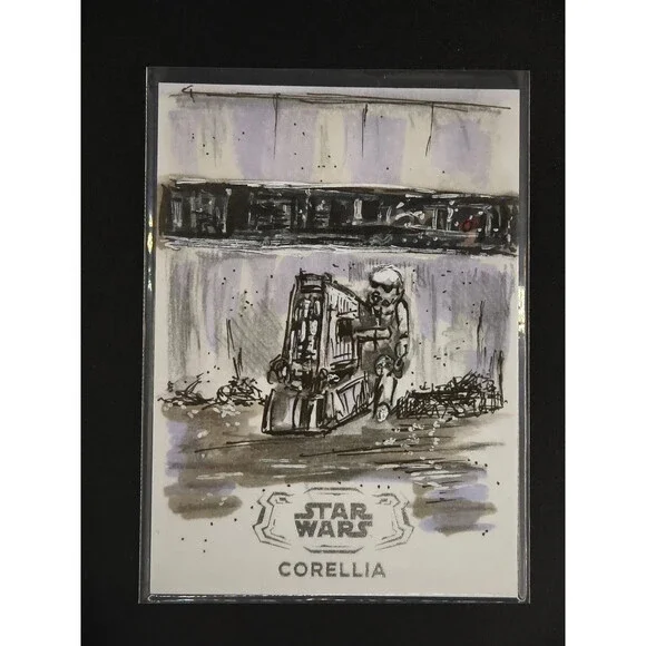 Corellia 2025 Topps Star Wars Hyperspace Sketch Kevin Scott Jacobs 1/1 art
