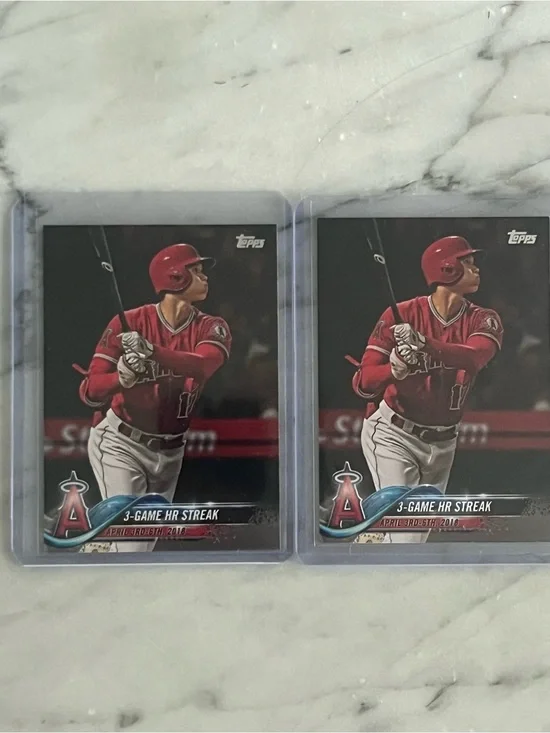 Shohei Ohtani Topps Rookie 2 Card Lot US189
