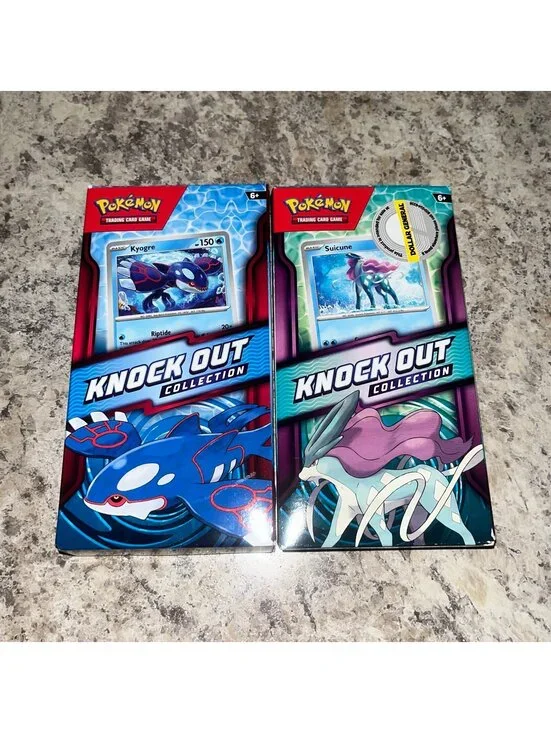 Pokemon TCG Knock Out Collections- Suicune & Kyroge, Booster Packs Bundle, New