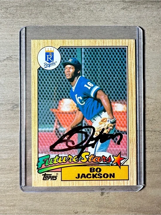 Bo Jackson Signed Rookie Card 1986 Topps #170 Autograph