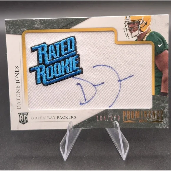 2013 Panini Prominence Datone Jones Embroidered Rated Rookie RPA /200 RC Packers