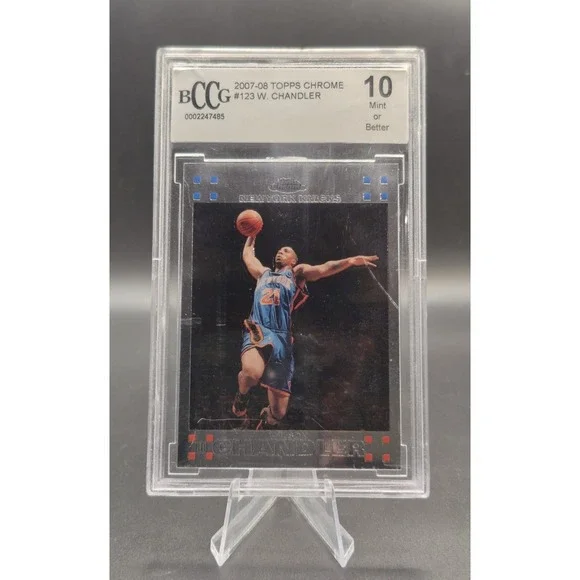 2007-08 Topps Chrome Wilson Chandler #123 Rookie (RC) New York Knicks BCCG 10