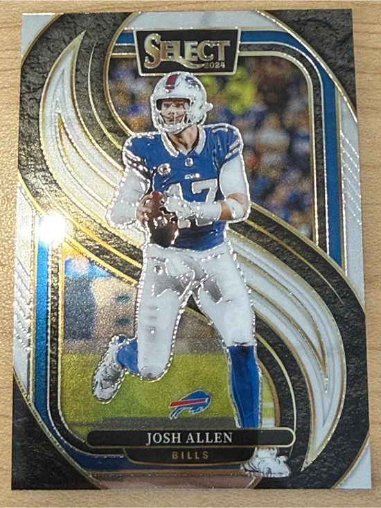 Panini Select Josh Allen Football Trading Card - Blue, White, Gold