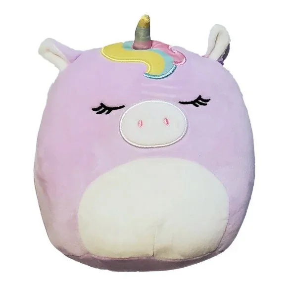 Squishmallows Melania the Unicorn with Rainbow Hair and Horn 7.5