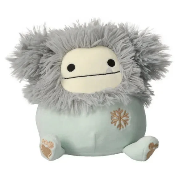 Squishmallows Evita the Bigfoot with Embroidered Snowflake on Belly 8