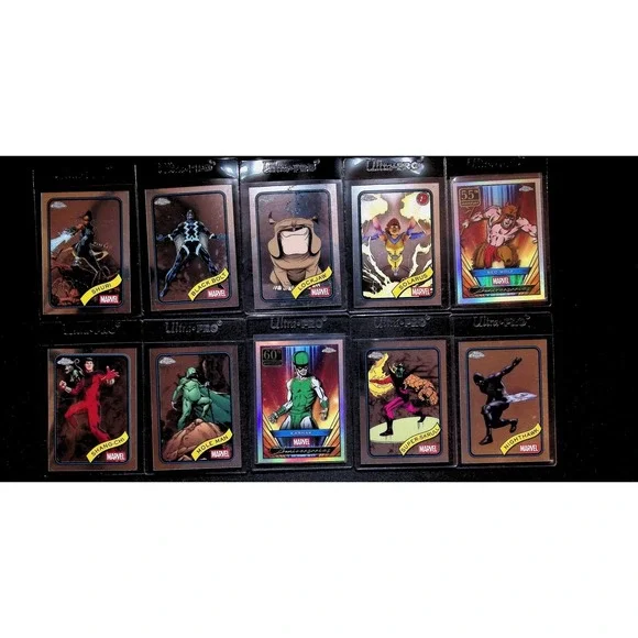 Marvel Black Bolt Shuri Shang-Chi Super-Skrull Karnak Nighthawk Red Wolf Card Lo