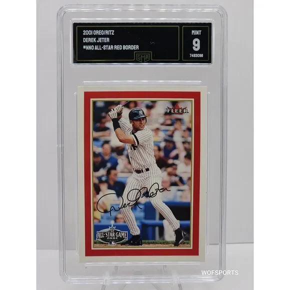 2001 Fleer All American Game Red Derek Jeter #2 Graded GMA-9 Mint