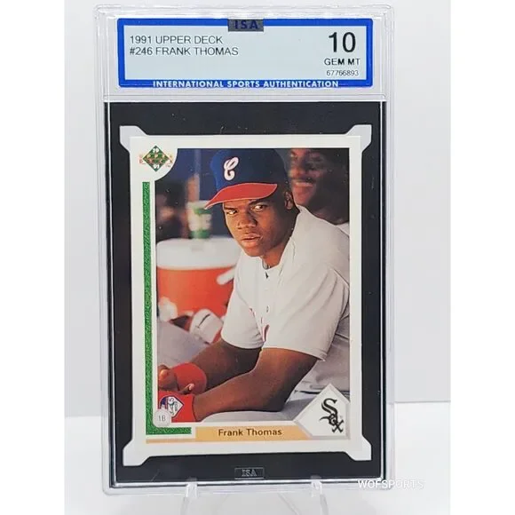 1991 Upper Deck Frank Thomas #246 Chicago White Sox ISA 10 Gem Mint