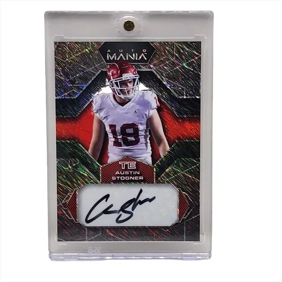 2022 Wild Card Auto Mania Hex Mosaic Black 2/2 Austin Stogner RC NWT