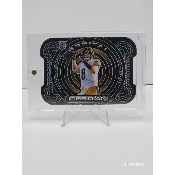 2022 Panini Obsidian Kenny Pickett ORB-KPI Orbital Die-Cut RC Pittsburgh Steeler