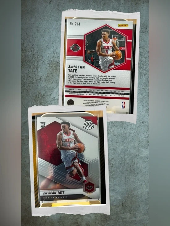 Houston Rockets 2021 Jae’Sean Tate #214 Panini Mosaic NBA Rookie Trading Card